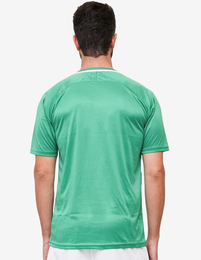 SHIRT DAMA INTERLOCK VERDE/BIANCO