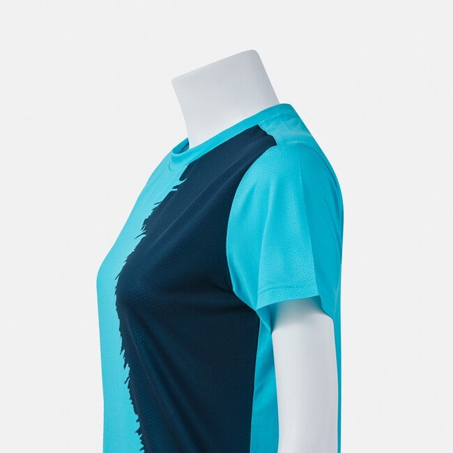 CITY III SHORT SLEEVE T-SHIRT FLUOR TURQUOISE DARK NAVY FLUOR TURQUOISE