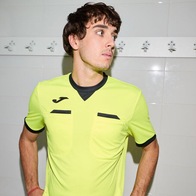 REFEREE SHORT SLEEVE T-SHIRT FLUOR YELLOW BLACK AMARILLO FLÚOR-NEGRO
