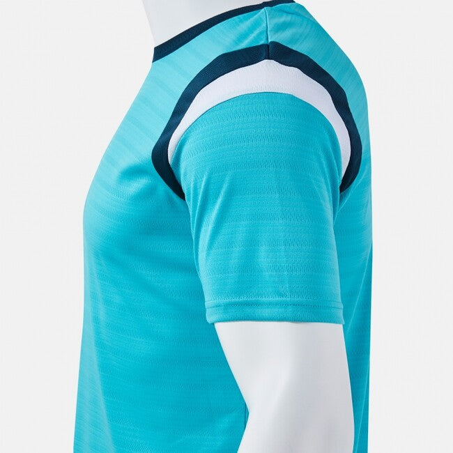 TERRA SHORT SLEEVE T-SHIRT FLUOR TURQUOISE DARK NAVY FLUOR TURQUOISE