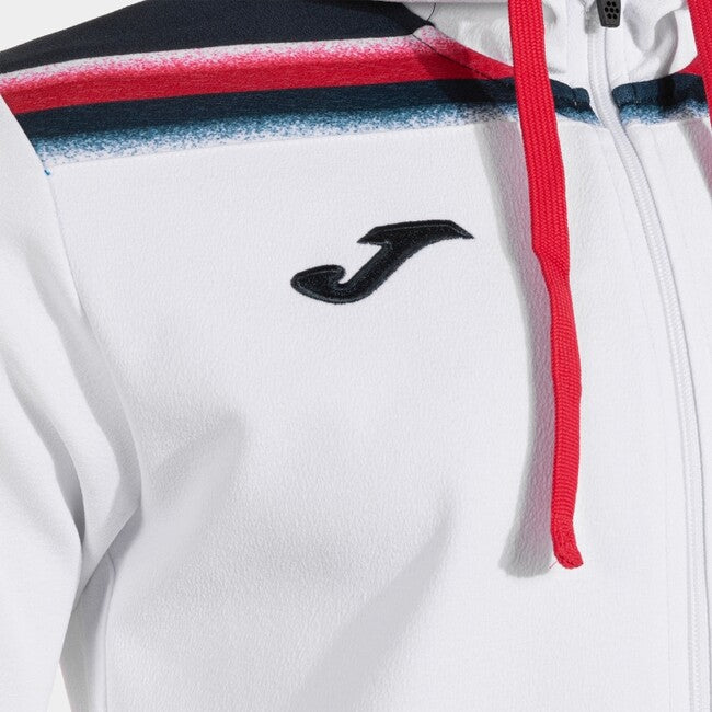 TOLEDO ZIP-UP HOODIE WHITE DARK NAVY WHITE-NAVY