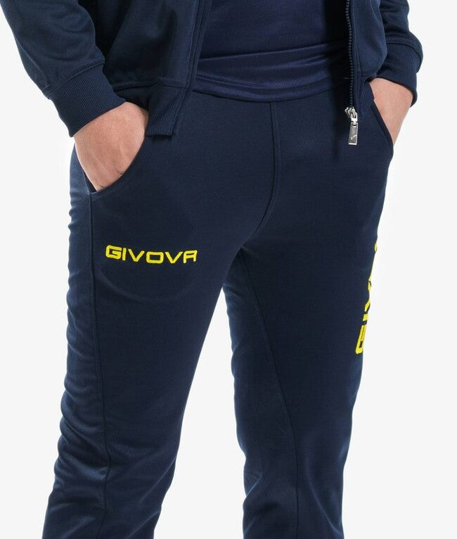 TUTA GIVOVA ONE FULL ZIP POLARFLEECE BLU/GIALLO
