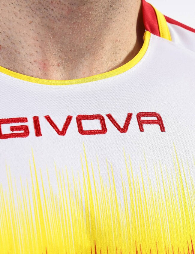 SHIRT RADIO INTERLOCK ROSSO/GIALLO