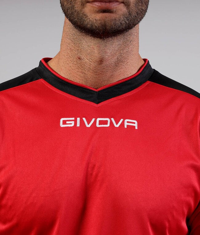 SHIRT REVOLUTION INTERLOCK ROSSO/NERO