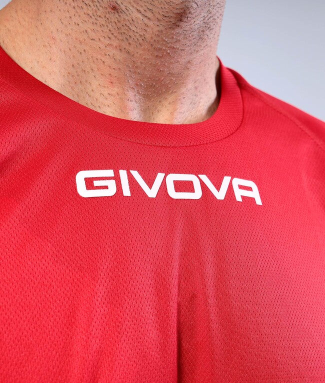 SHIRT GIVOVA ONE MICROFORATA ROSSO