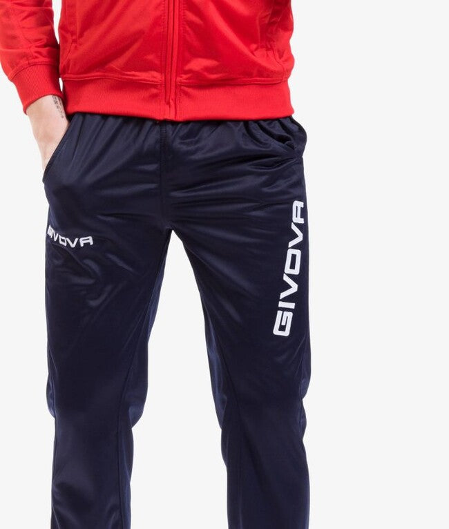 TUTA VISA TRIACETATO ROSSO/BLU