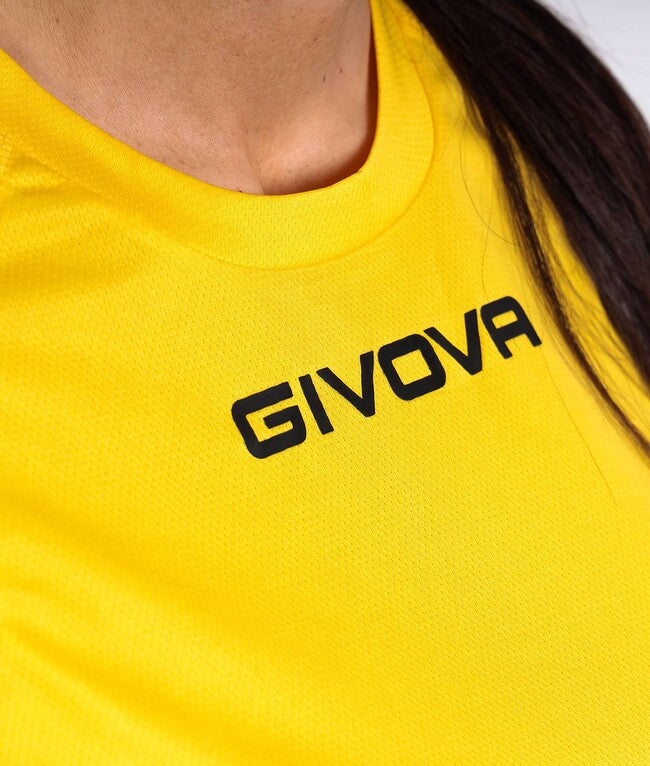 SHIRT GIVOVA ONE MICROFORATA GIALLO