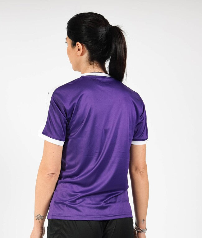 SHIRT REVOLUTION INTERLOCK VIOLA/BIANCO