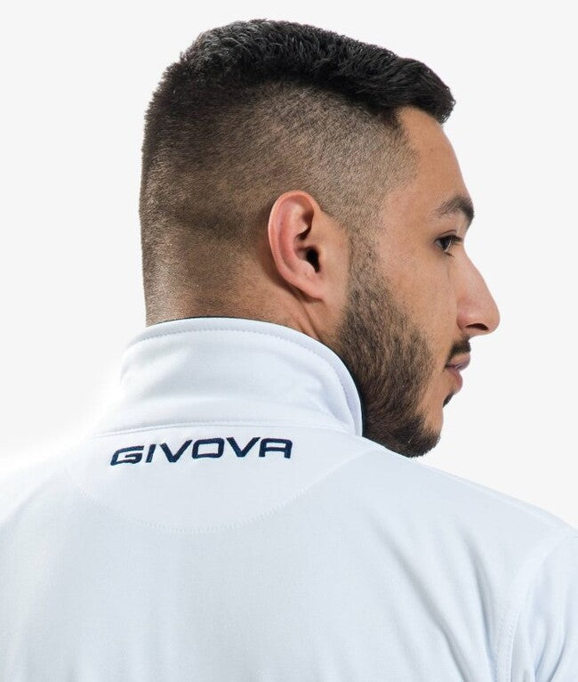 TUTA GIVOVA ONE FULL ZIP POLARFLEECE BIANCO/BLU