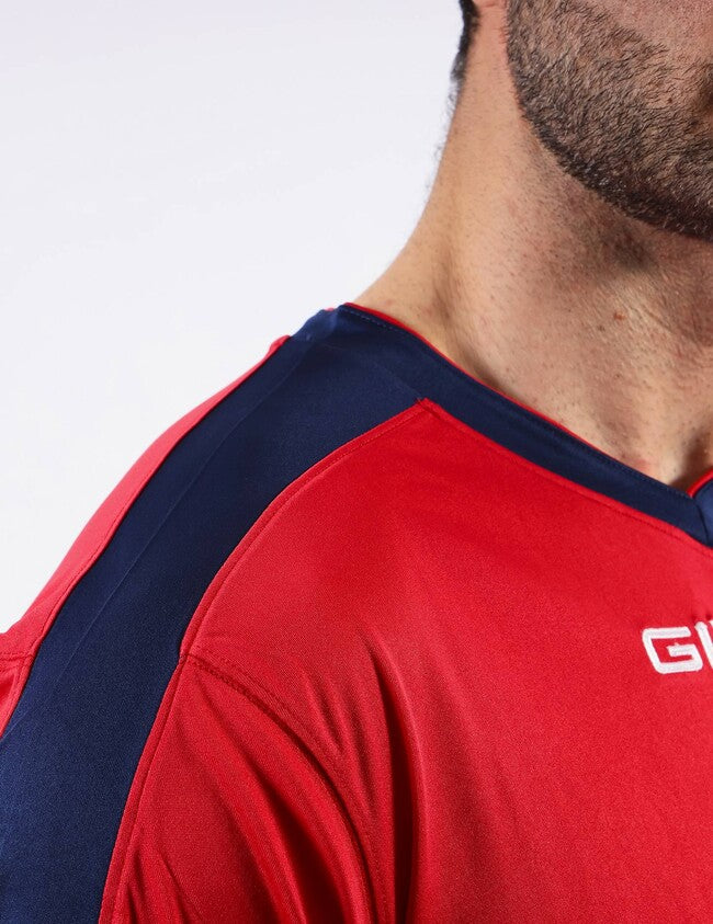 SHIRT REVOLUTION INTERLOCK ROSSO/BLU