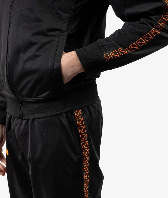 TUTA BANDA VISA TRIACETATO NERO/ARANCIO FLUO