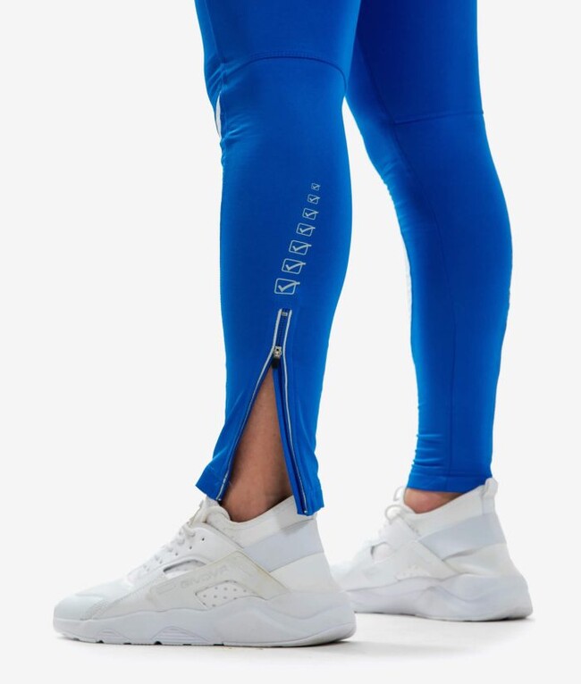 RUNNING LONG PANT AZZURRO