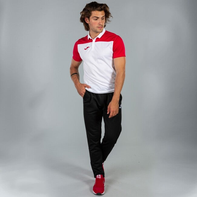 COMBI POLO SHIRT WHITE-RED S/S WHITE-RED