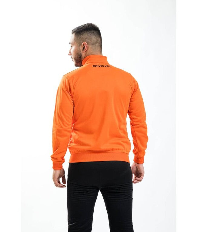 TUTA GIVOVA ONE FULL ZIP POLARFLEECE ARANCIO/NERO