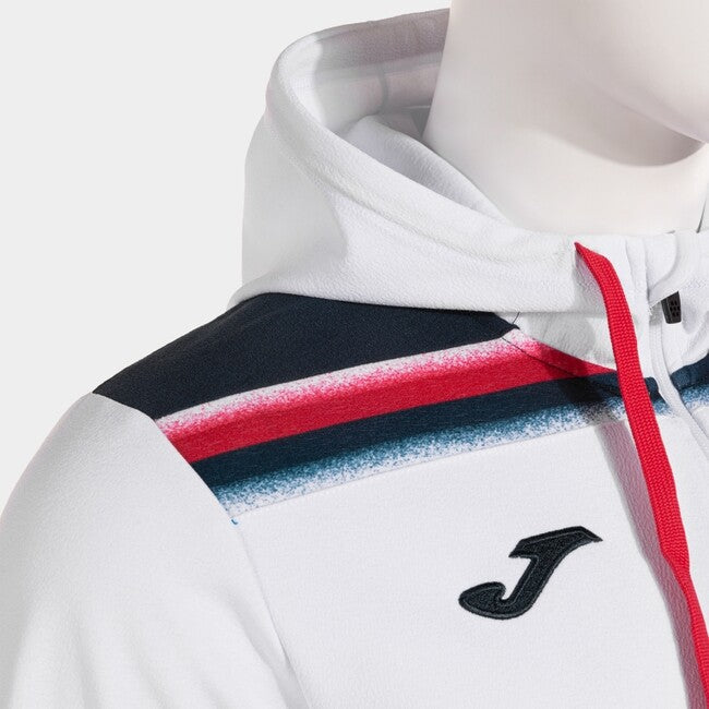 TOLEDO ZIP-UP HOODIE WHITE DARK NAVY WHITE-NAVY