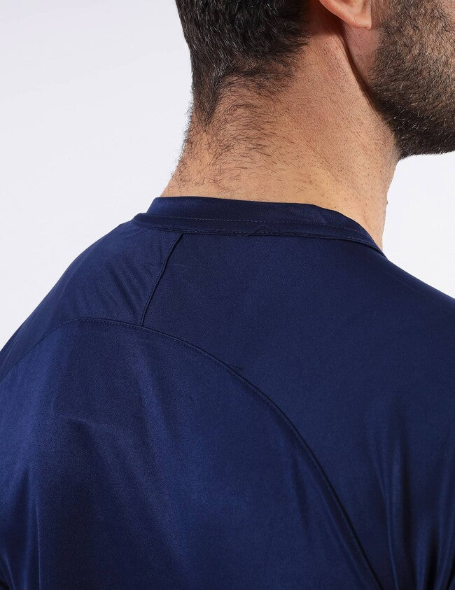 SHIRT CAPO INTERLOCK BLU