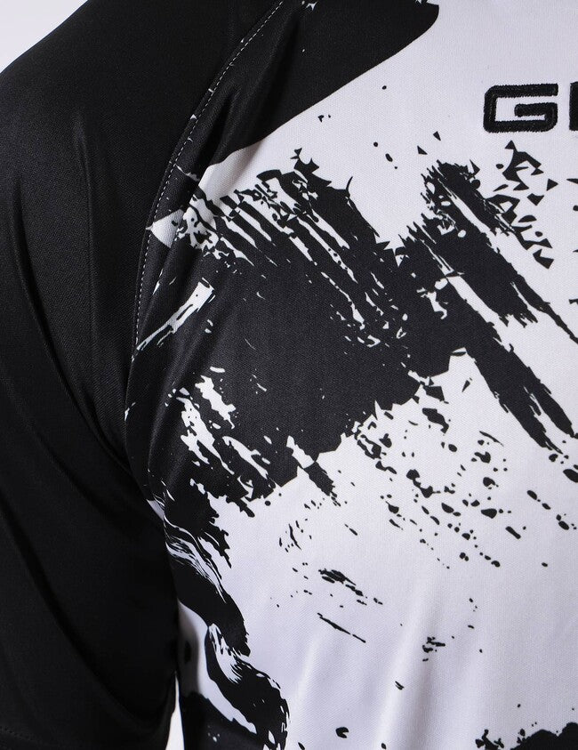 SHIRT ART INTERLOCK M/C BIANCO/NERO