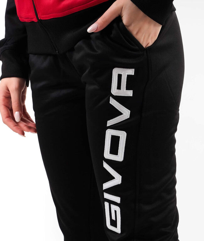 TUTA CUBA POLARFLEECE ROSSO/NERO