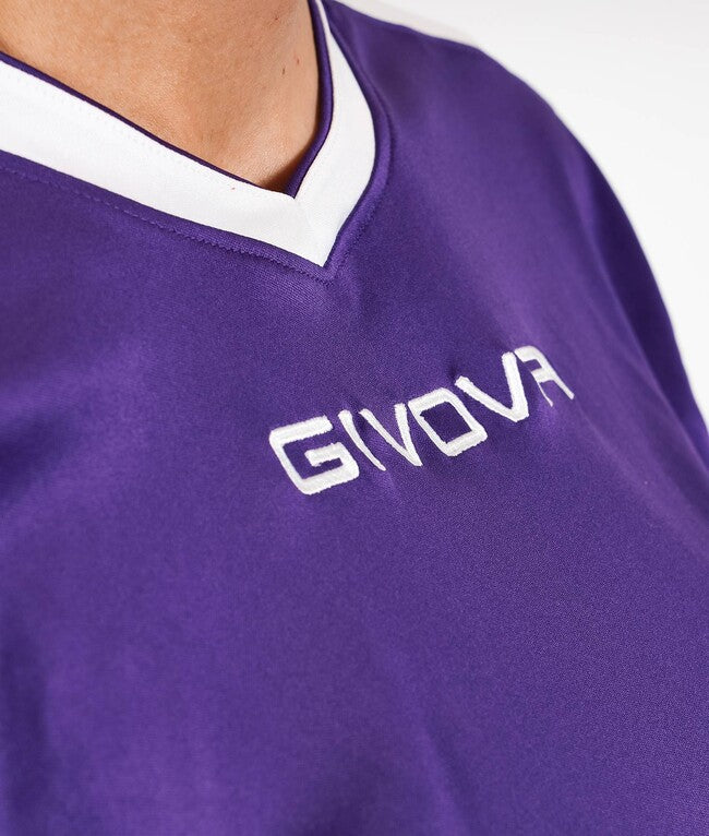 SHIRT REVOLUTION INTERLOCK VIOLA/BIANCO