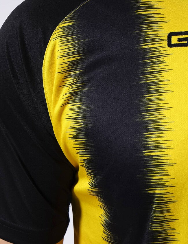 SHIRT STRIPE  M/C INTERLOCK GIALLO/NERO