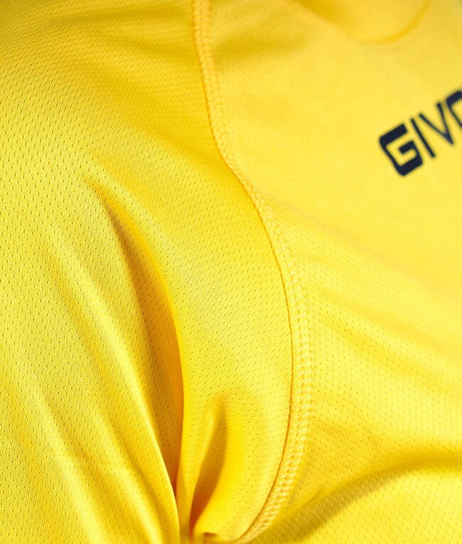 SHIRT GIVOVA ONE MICROFORATA GIALLO