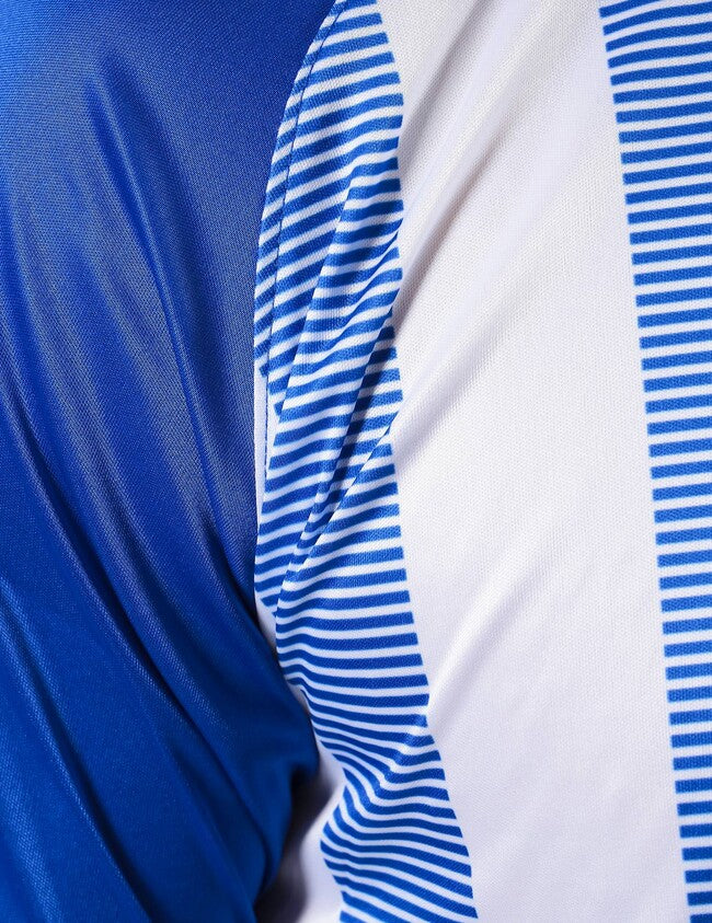 SHIRT TRATTO INTERLOCK AZZURRO/BIANCO