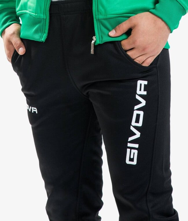 TUTA GIVOVA ONE FULL ZIP POLARFLEECE VERDE/NERO