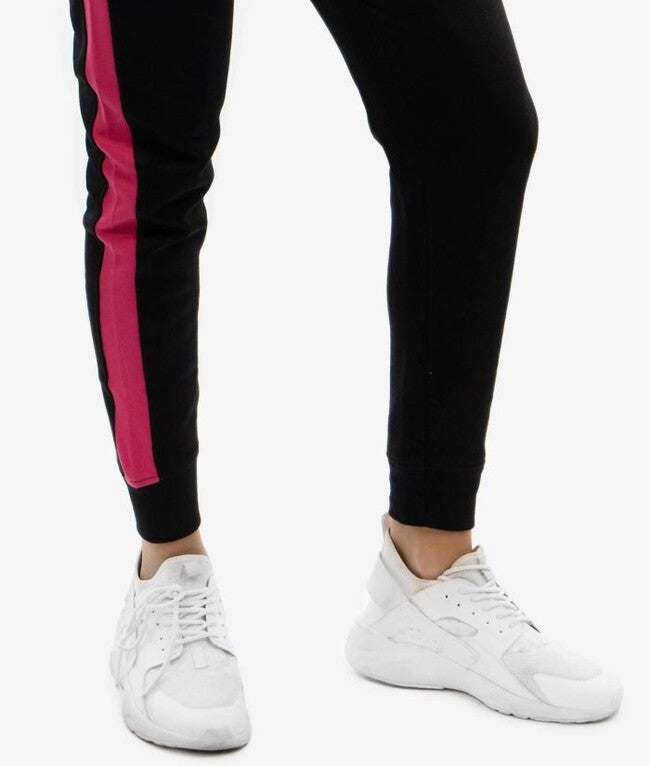 TUTA REVOLUTION FELPA NERO/FUXIA