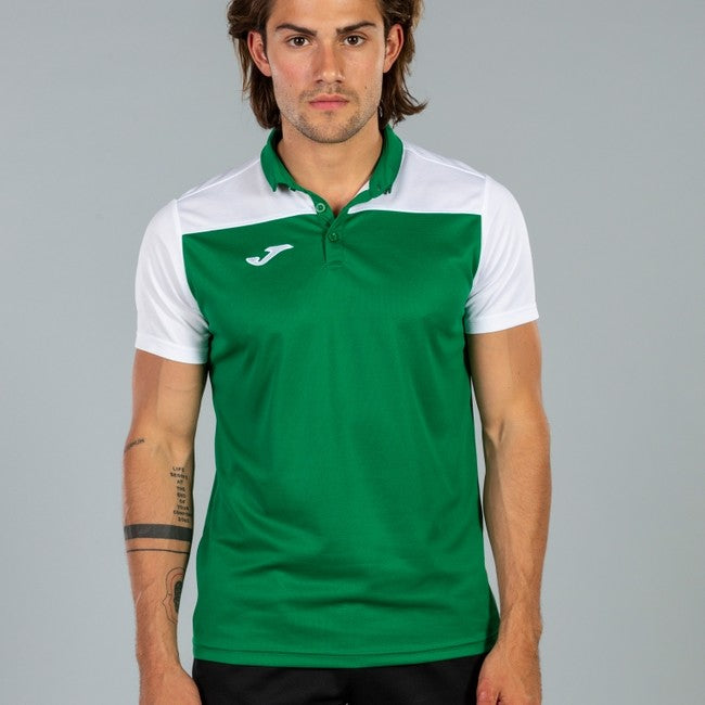 COMBI POLO SHIRT GREEN-WHITE S/S GREEN-WHITE