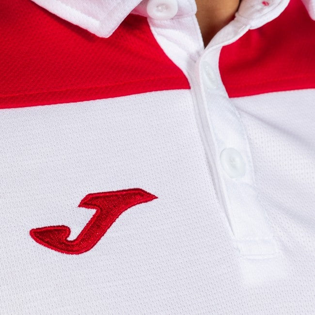 COMBI POLO SHIRT WHITE-RED S/S WHITE-RED