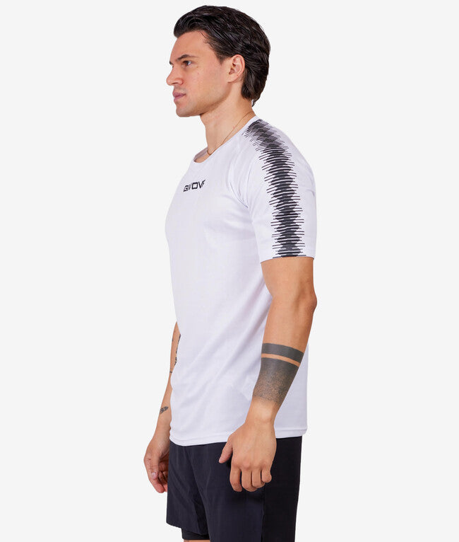 SHIRT CLUB IN MESH BIANCO/NERO
