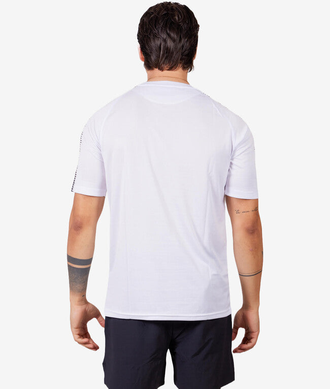 SHIRT CLUB IN MESH BIANCO/NERO