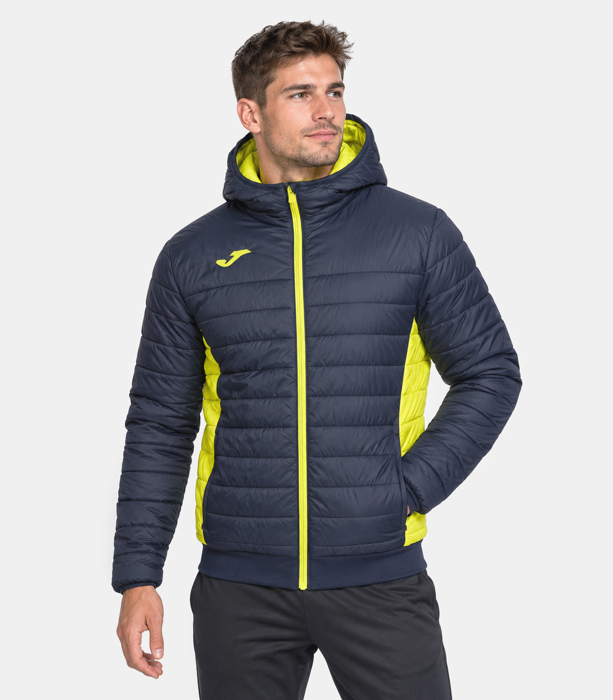 Бомбър яке URBAN V BOMBER JACKET морско синьо жълто