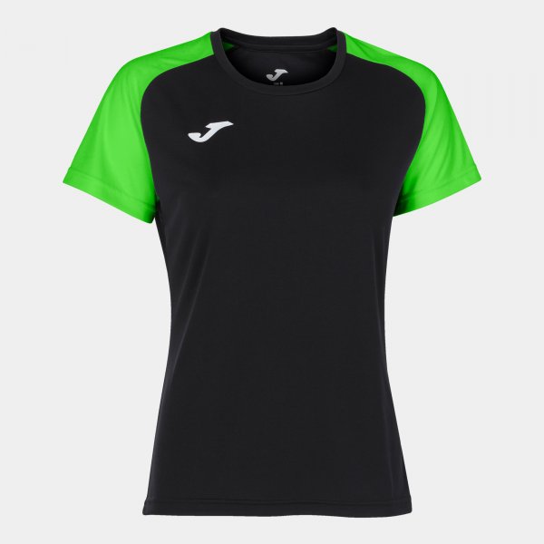 Дамски фланелка / тениска T-SHIRT ACADEMY IV SHORT SLEEVE черно флуоресцентно зелено