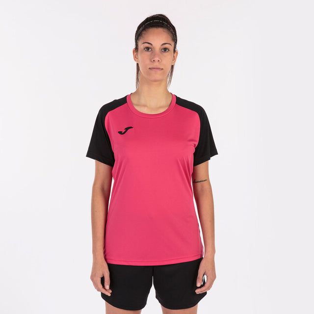 Дамски фланелка / тениска T-SHIRT ACADEMY IV SHORT SLEEVE фуксия черно