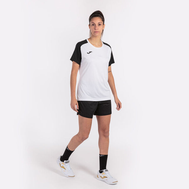Дамски фланелка / тениска T-SHIRT ACADEMY IV SHORT SLEEVE бяло черно