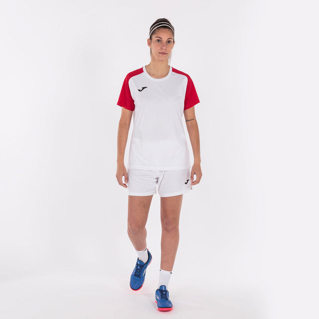 Дамски фланелка / тениска T-SHIRT ACADEMY IV SHORT SLEEVE бяло червено