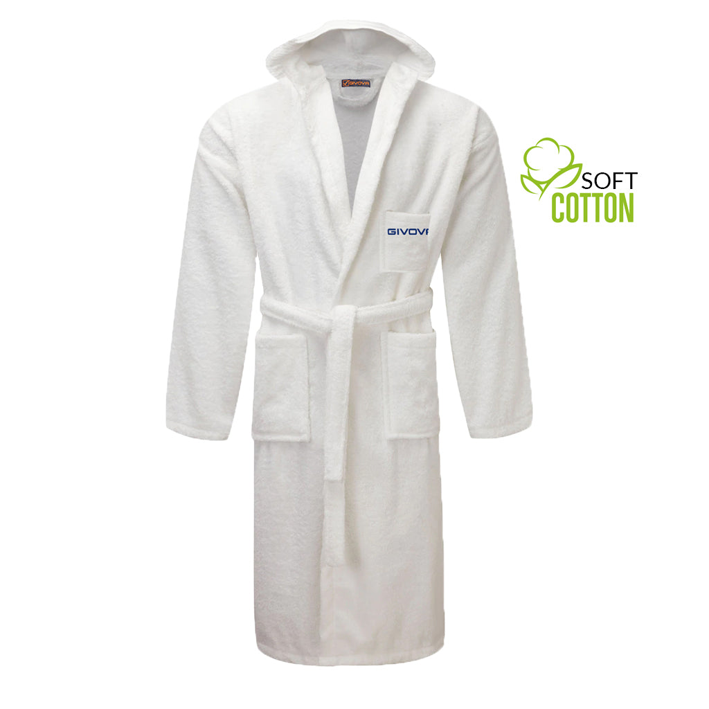 Халат ACCAPPATOIO SCATOLATO 100% COTTON SPUGNA бяло