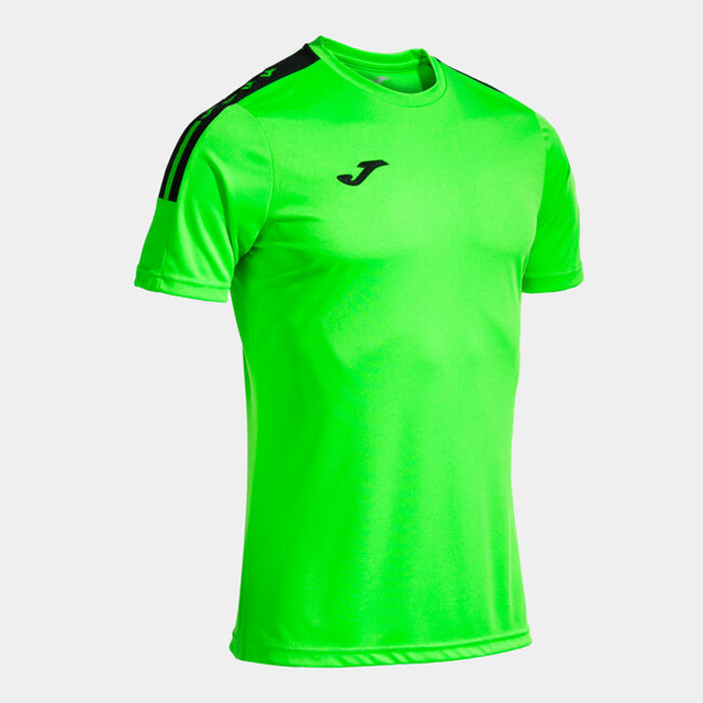 Фланелка / тениска OLIMPIADA ALL SPORT SHORT SLEEVE T-SHIRT флуоресцентно зелено черно