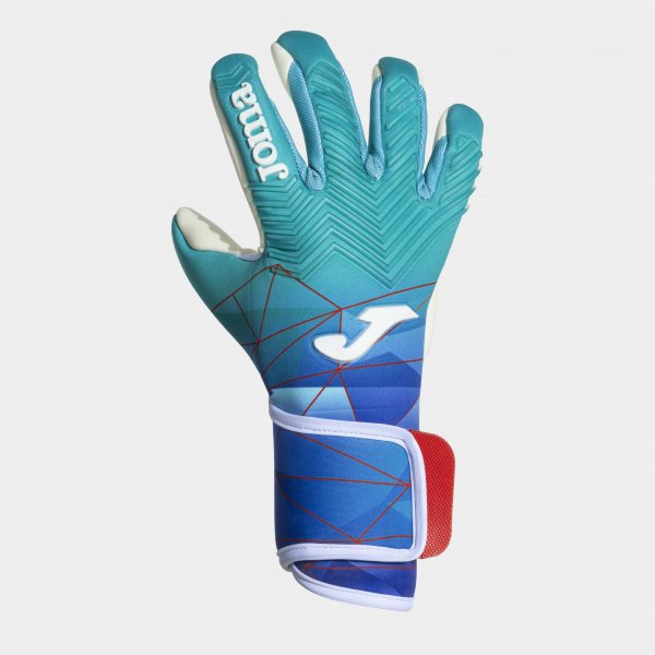 Вратарски ръкавици AREA 24 GOALKEEPER GLOVES флуоресцентно тюркоазено