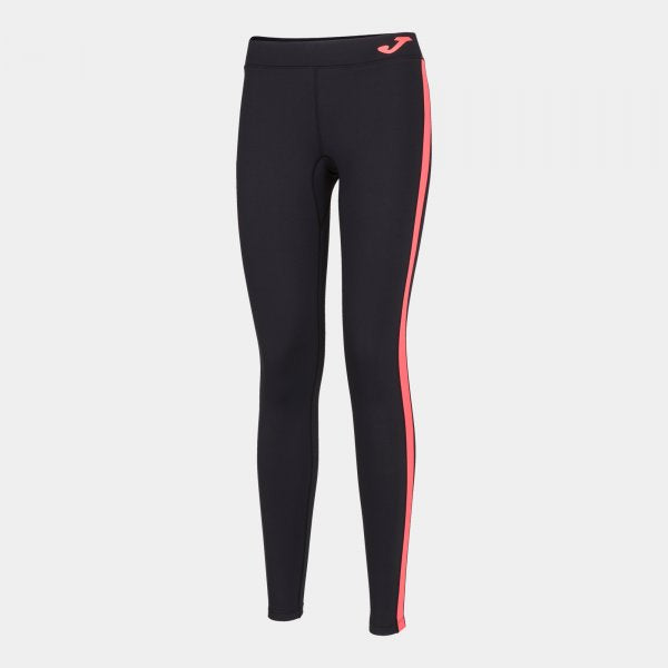 LONG BLACK-CORAL FLUGOLD MESH LEGGINGS NEGRO-CORAL