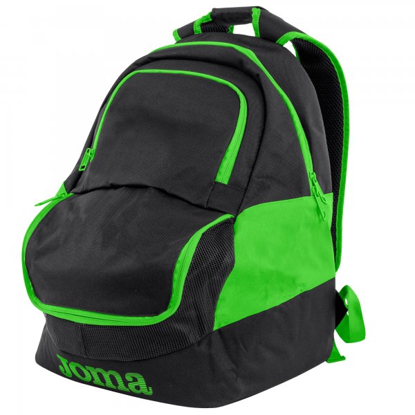 DIAMOND II BACKPACK BLACK-FLUORESCENT GREEN NEGRO-VERDE FLUOR