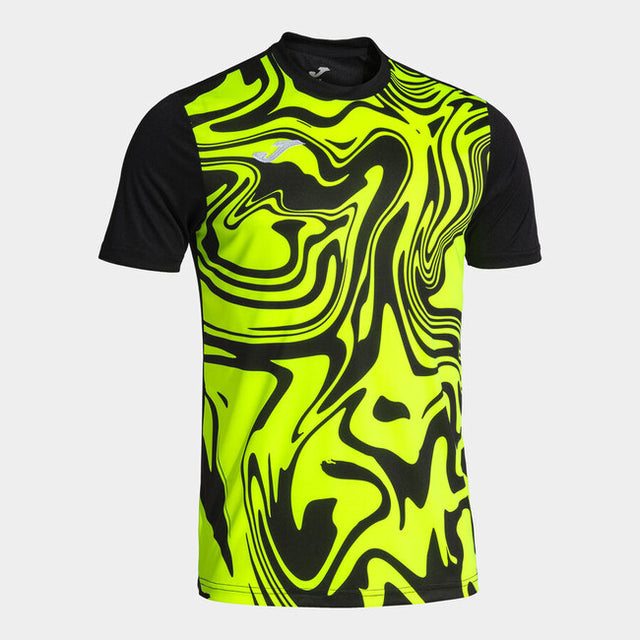 Фланелка / тениска LION II SHORT SLEEVE T-SHIRT черно жълто флуоресцентно