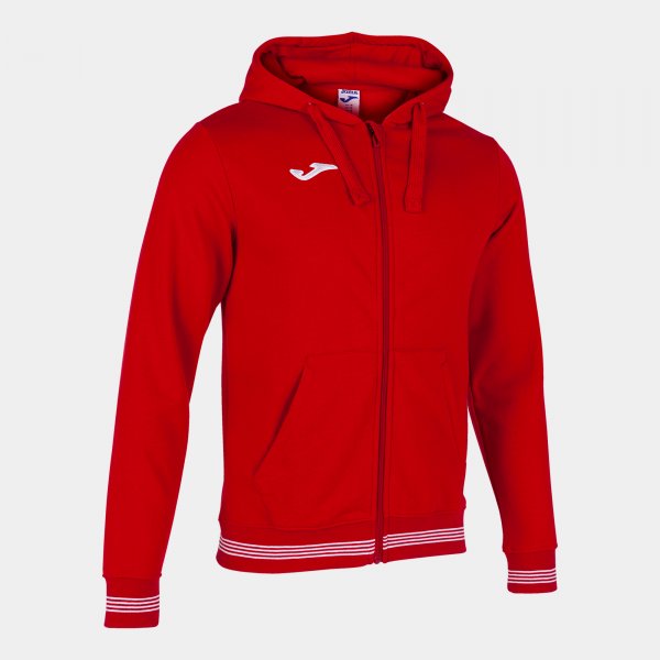 Суичър/яке с качулка CAMPUS III HOODED JACKET червено