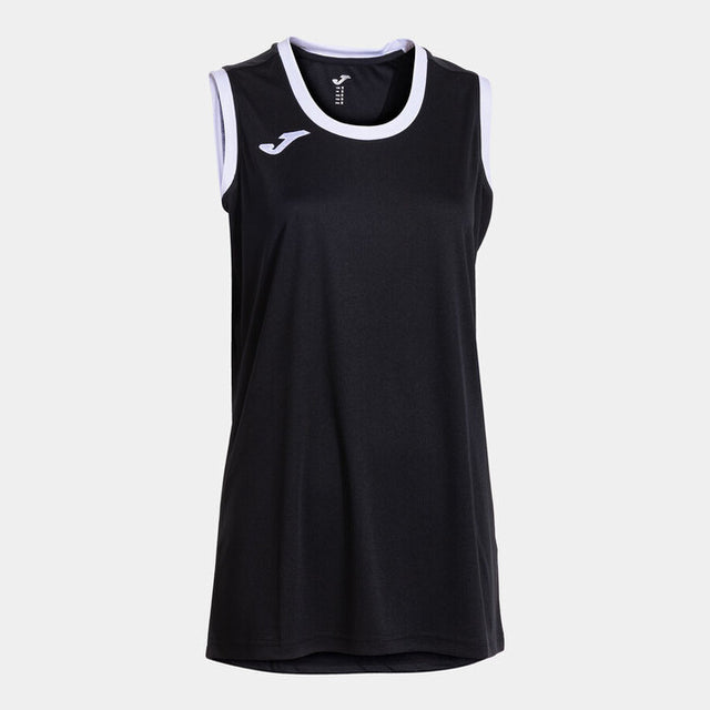 Дамски баскетболен екип (фланелка) CANCHA SLEEVELESS SHIRT черно бяло