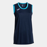FINAL BASKET II SLEEVELESS SHIRT DARK NAVY FLUOR TURQUOISE DARK NAVY TURQUESA