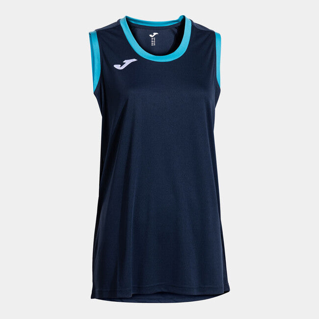 FINAL BASKET II SLEEVELESS SHIRT DARK NAVY FLUOR TURQUOISE DARK NAVY TURQUESA