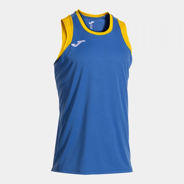 Баскетболен екип (фланелка) CANCHA SLEEVELESS SHIRT оранжево - азурно жълто