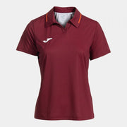 Дамски поло блуза CHALLENGE SHORT SLEEVE POLO бордо