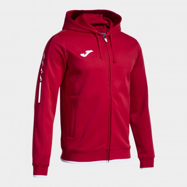 Суитшърт с качулка OLIMPIADA ZIP-UP HOODIE червено